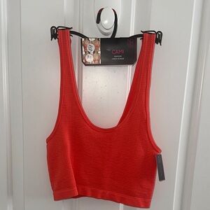 No Boundaries Coral Seamless Cami - New with Tags!